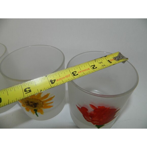 Dartington Double Old Fashioned Spring Time Flowers Glasses Set 3 Floral Design - Picture 4 of 11